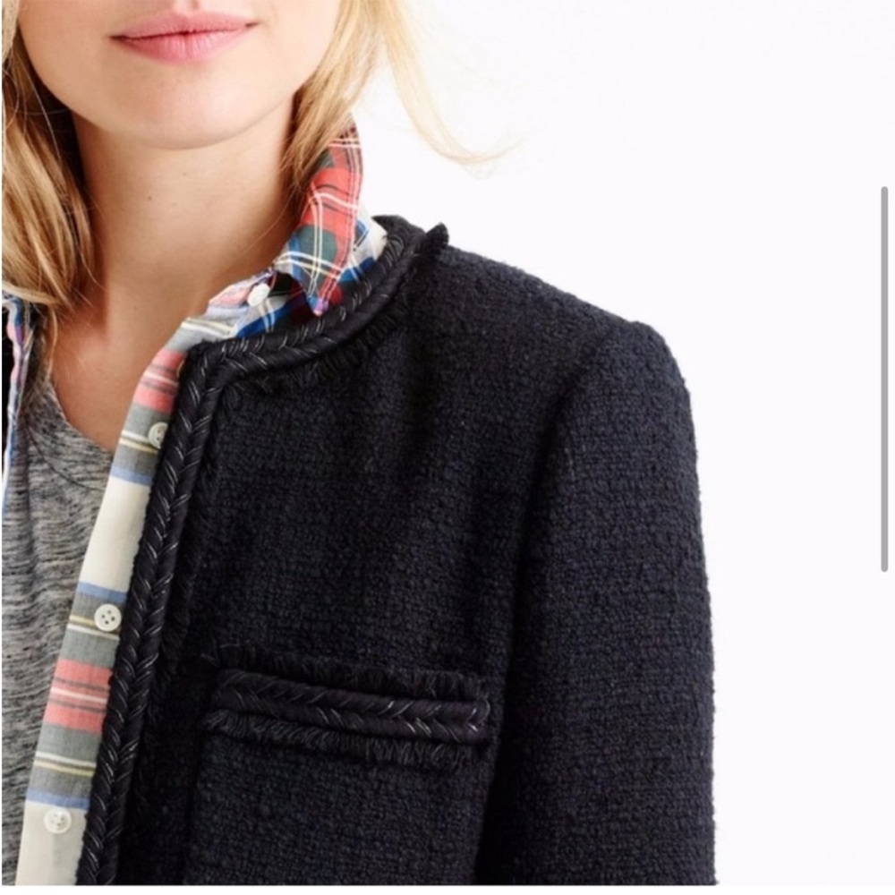 NWOT J. Crew | RARE Lady day coat | Black | Size 10P - Picture 4 of 16